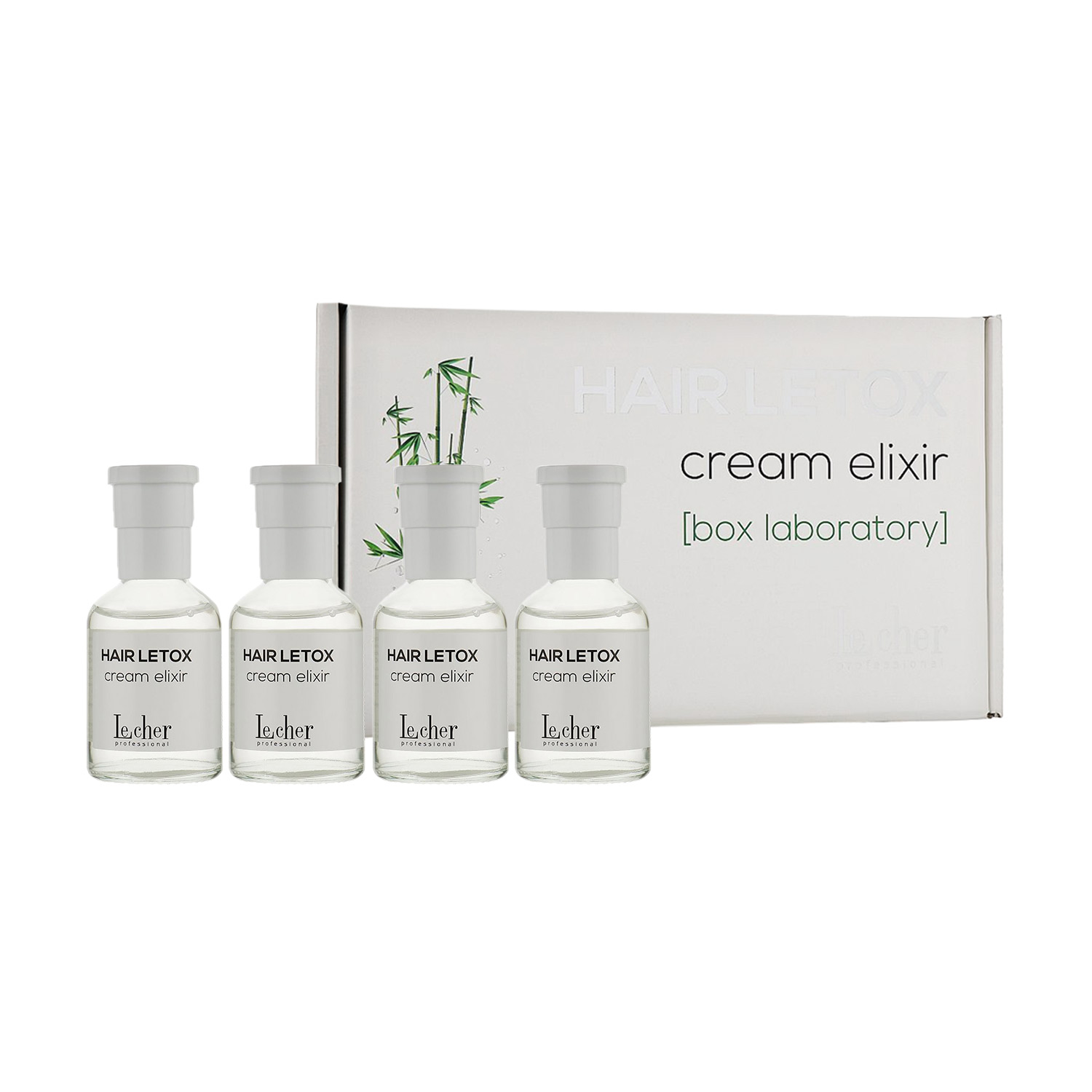 Відновлювальна ампула для волосся Lecher Hair Letox Cream Elixir, 4*50 мл